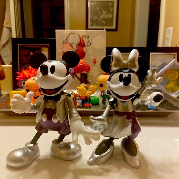 Walt Disney World exclusive, Mickey and Minnie, 100th anniversary figures - Picture 1 of 2